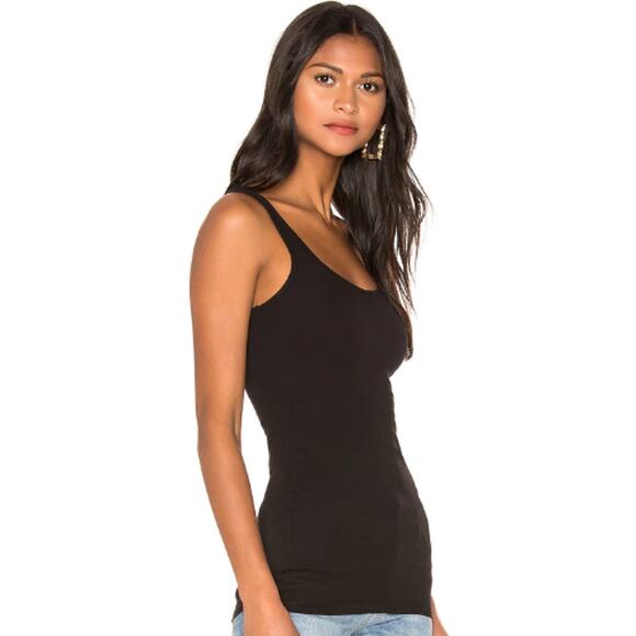 James Perse Classic Brushed Long Tank in Black NWOT Size 1 (XS/S) - Picture 2 of 4